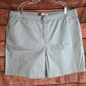 Old Navy Men's Twill Jogger Shorts Green Casual Size XXL Like New A1913